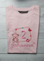Lade das Bild in den Galerie-Viewer, Kindershirt ,,Geburtstagsbär Mädchen&quot; - HANDMADEATELIER
